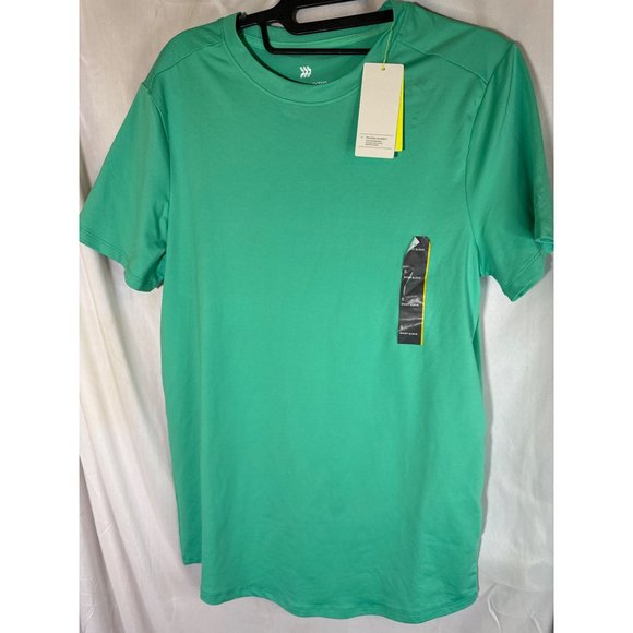 All in Motion Men's Short Sleeve Soft Stretch T-Shirt, Green, Size S, NWT - Picture 2 of 5